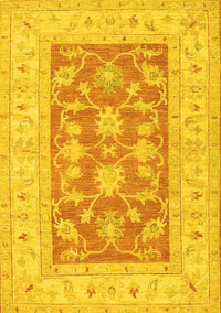 Oriental Yellow Traditional Rug, tr1390yw