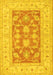 Oriental Yellow Traditional Rug, tr1390yw