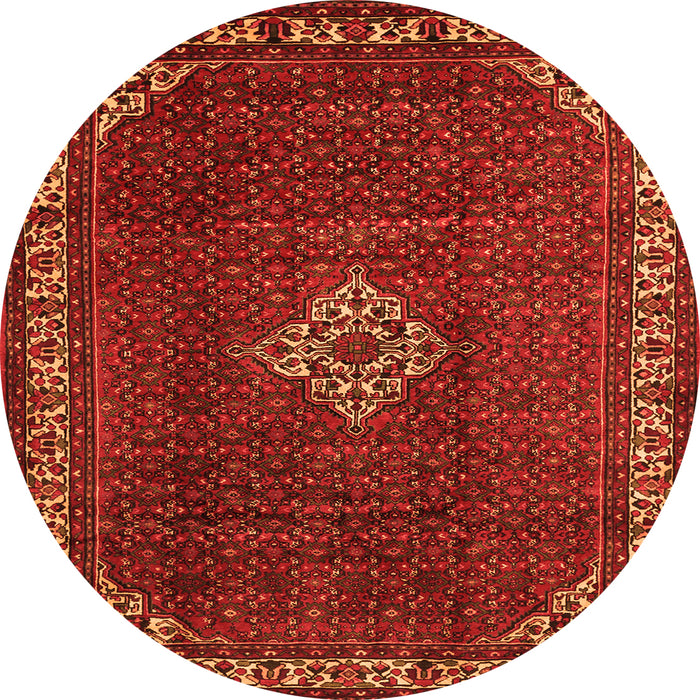Square Persian Orange Traditional Rug, tr1391org
