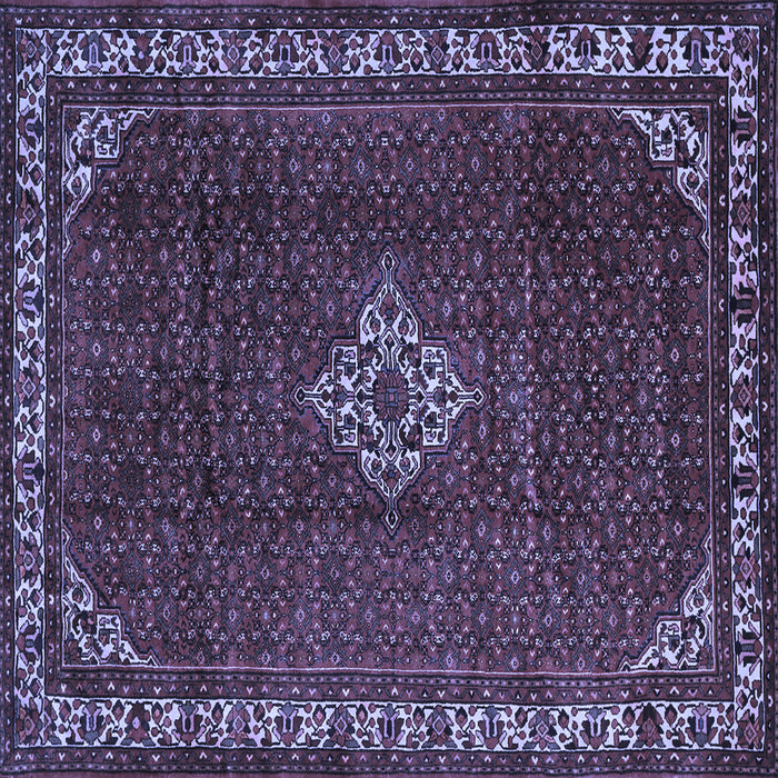 Square Persian Blue Traditional Rug, tr1391blu