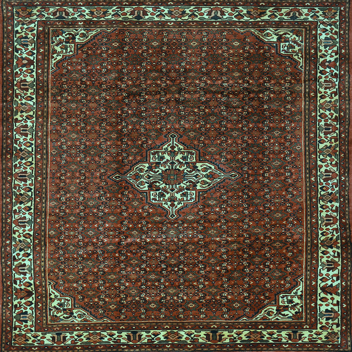 Square Persian Light Blue Traditional Rug, tr1391lblu