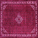 Square Persian Pink Traditional Rug, tr1391pnk