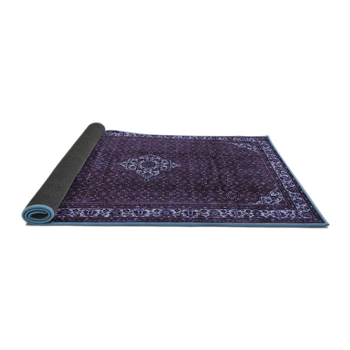 Sideview of Persian Blue Traditional Rug, tr1391blu