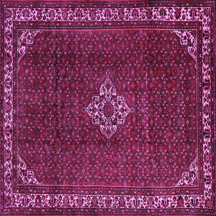 Square Machine Washable Persian Purple Traditional Area Rugs, wshtr1391pur