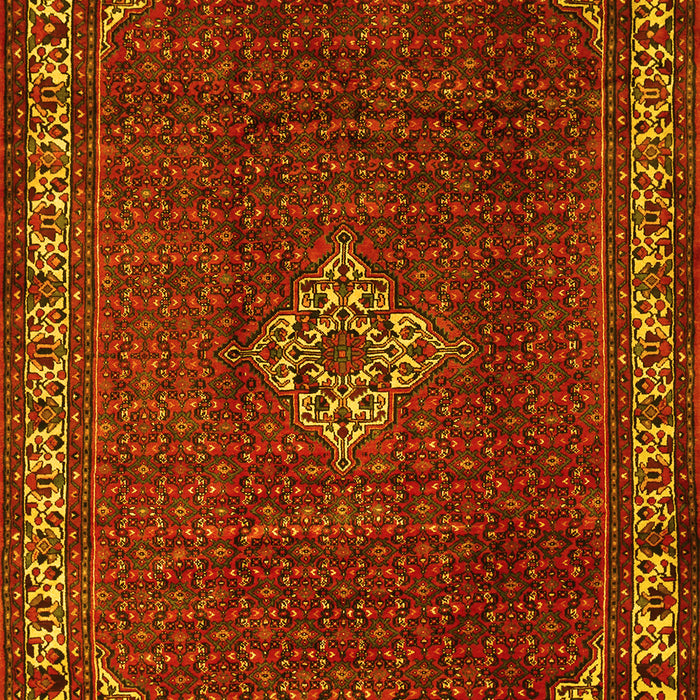 Machine Washable Persian Yellow Traditional Rug, wshtr1391yw
