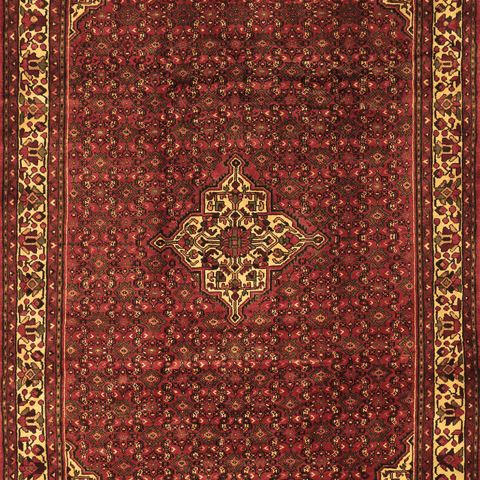 Machine Washable Persian Brown Traditional Rug, wshtr1391brn