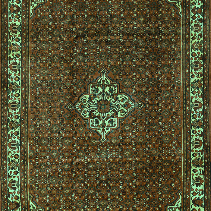 Machine Washable Persian Turquoise Traditional Area Rugs, wshtr1391turq