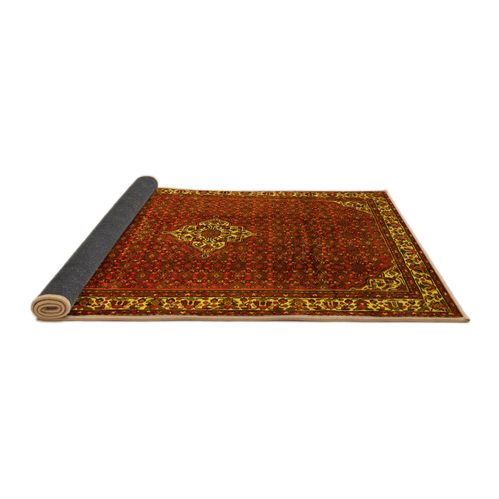 Sideview of Persian Yellow Traditional Rug, tr1391yw
