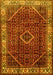 Machine Washable Persian Yellow Traditional Rug, wshtr1392yw