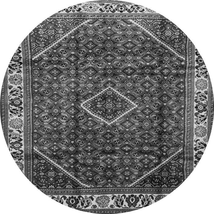 Machine Washable Persian Gray Traditional Rug, wshtr1392gry