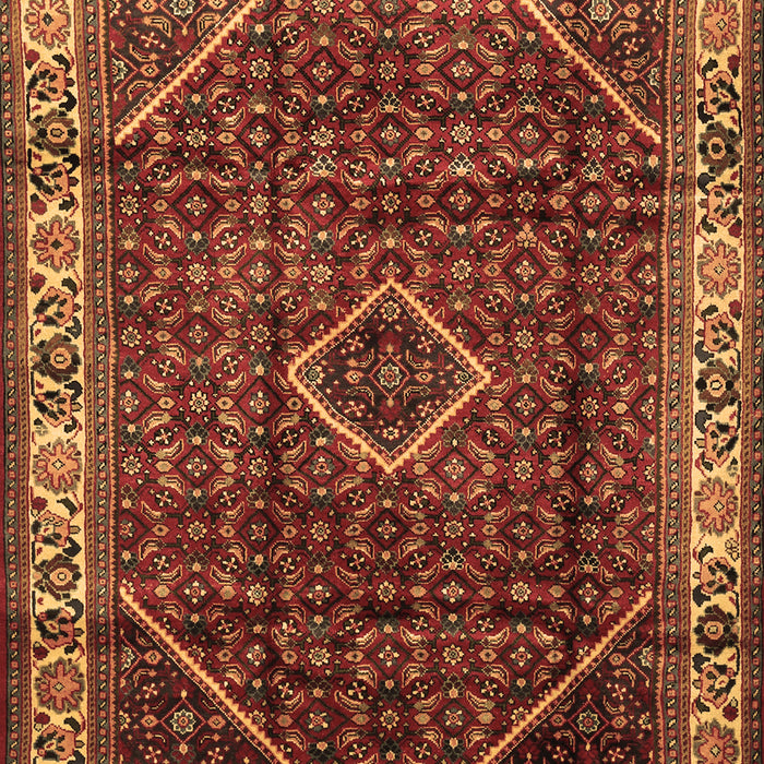 Machine Washable Persian Brown Traditional Rug, wshtr1392brn