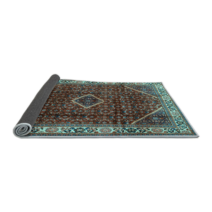 Sideview of Persian Light Blue Traditional Rug, tr1392lblu