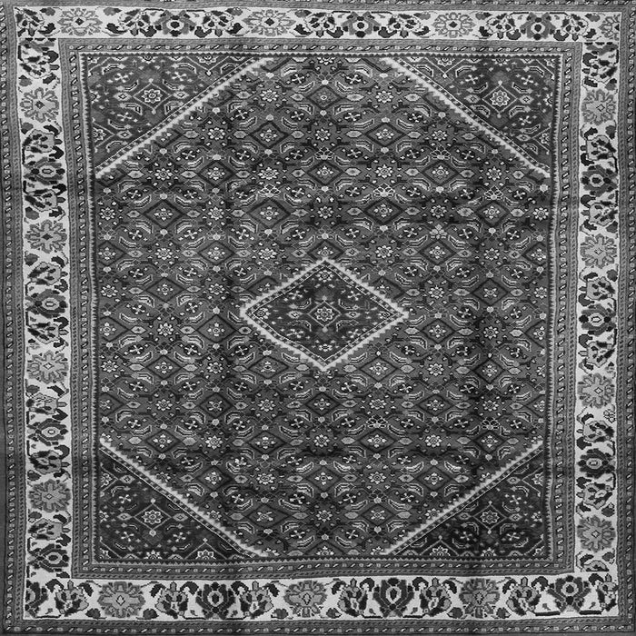 Serging Thickness of Persian Gray Traditional Rug, tr1392gry