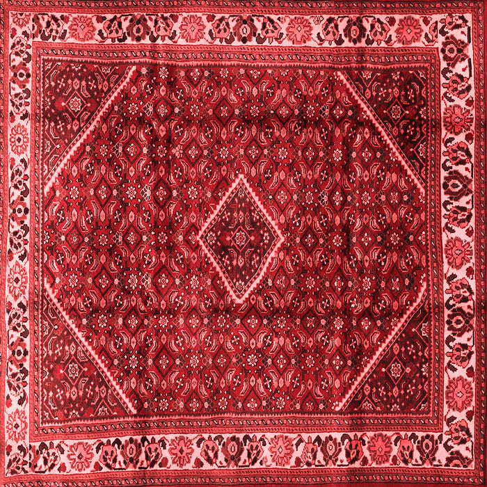 Machine Washable Persian Red Traditional Rug, wshtr1392red