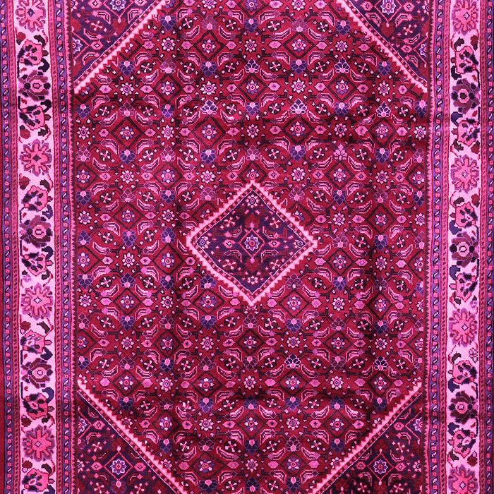 Machine Washable Persian Pink Traditional Rug, wshtr1392pnk