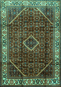 Persian Turquoise Traditional Rug, tr1392turq