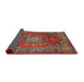 Sideview of Traditional Dark Almond Brown Persian Rug, tr1393