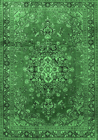 Persian Emerald Green Traditional Rug, tr1393emgrn