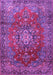 Machine Washable Persian Purple Traditional Area Rugs, wshtr1393pur