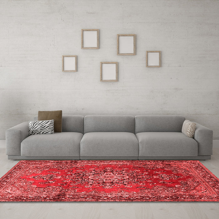 Traditional Red Washable Rugs