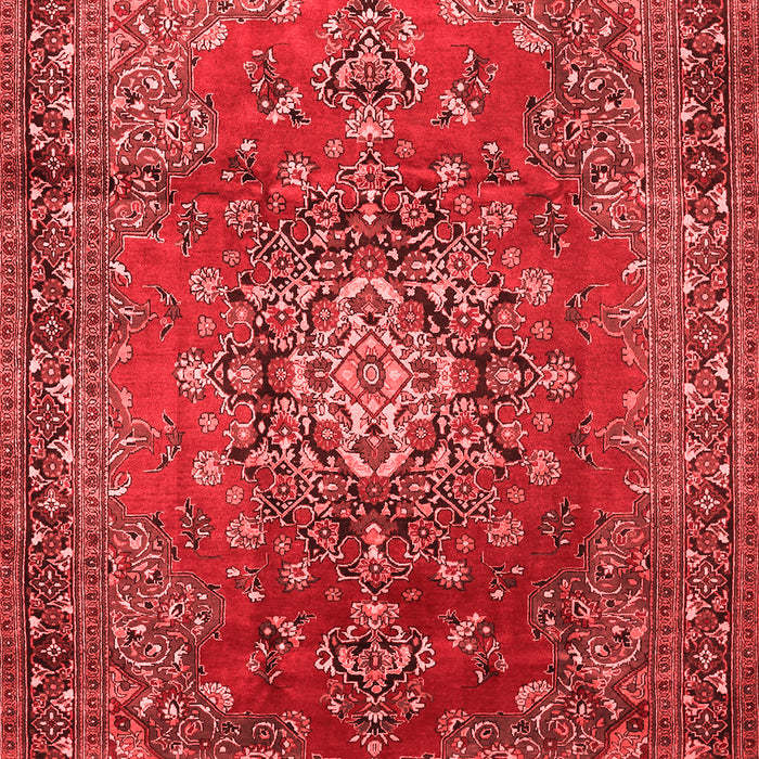 Machine Washable Persian Red Traditional Rug, wshtr1393red