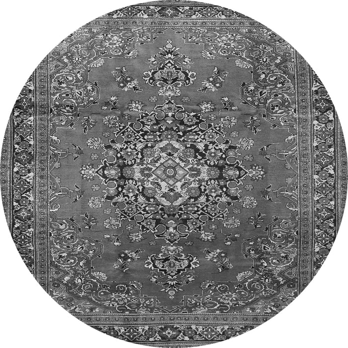 Square Persian Gray Traditional Rug, tr1393gry