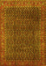 Machine Washable Persian Yellow Traditional Rug, wshtr1394yw