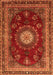 Persian Orange Traditional Rug, tr1395org