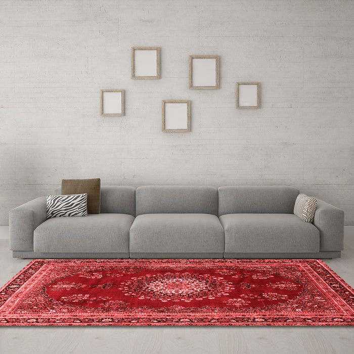Traditional Red Washable Rugs