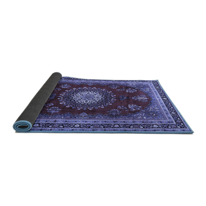 Sideview of Persian Blue Traditional Rug, tr1395blu