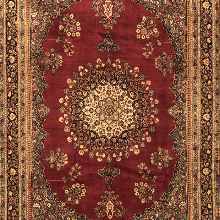 Machine Washable Persian Brown Traditional Rug, wshtr1395brn