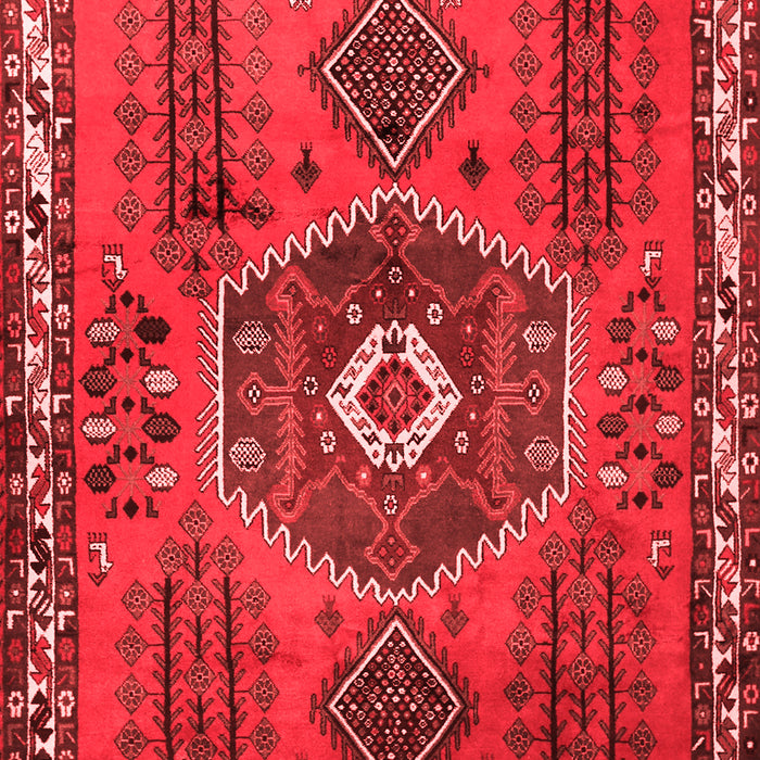 Machine Washable Persian Red Traditional Rug, wshtr1396red