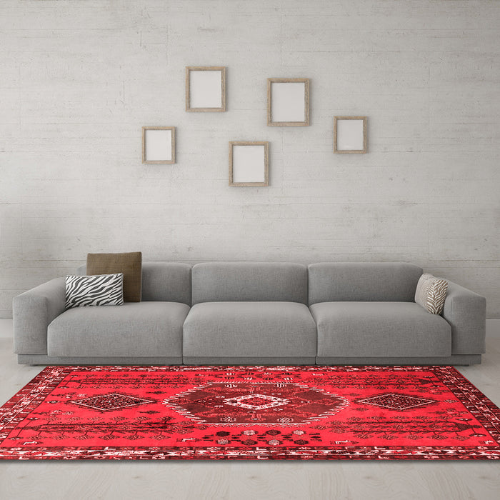 Traditional Red Washable Rugs