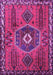 Machine Washable Persian Purple Traditional Area Rugs, wshtr1396pur