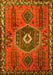 Machine Washable Persian Yellow Traditional Rug, wshtr1396yw