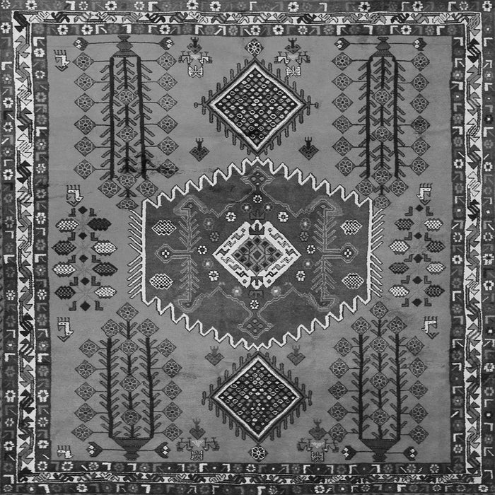 Serging Thickness of Persian Gray Traditional Rug, tr1396gry
