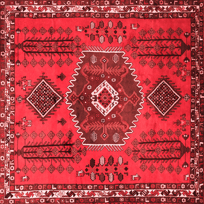 Machine Washable Persian Red Traditional Rug, wshtr1396red
