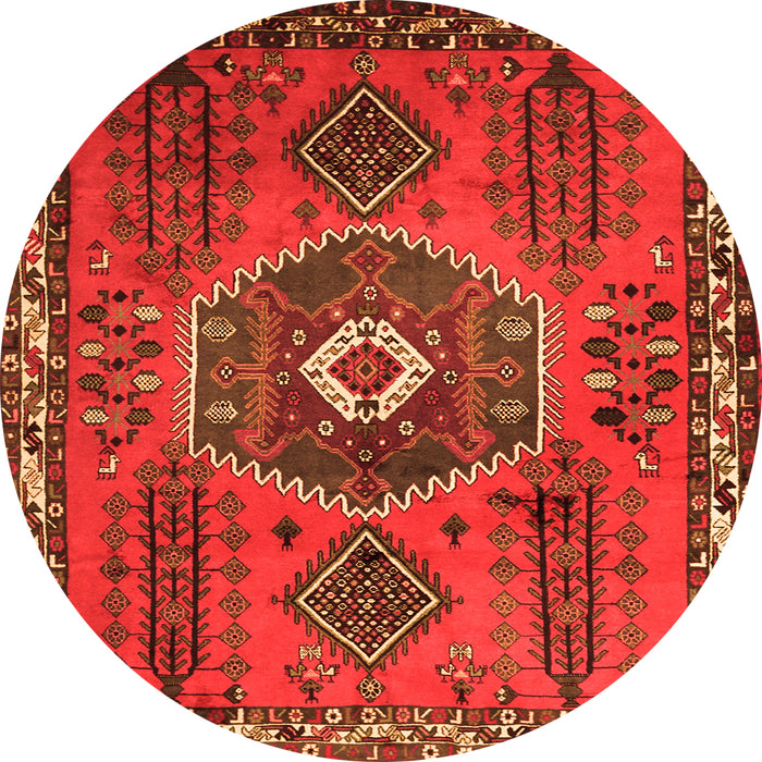 Square Persian Orange Traditional Rug, tr1396org