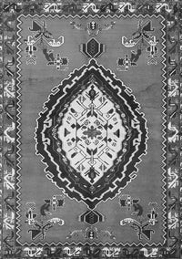 Medallion Gray Traditional Rug, tr1397gry