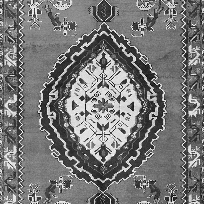 Medallion Gray Traditional Rug, tr1397gry