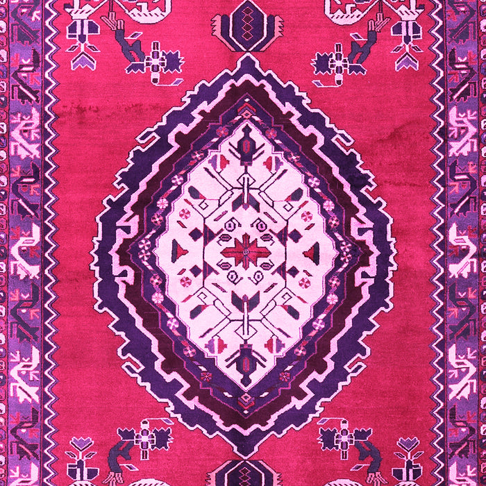 Medallion Pink Traditional Rug, tr1397pnk