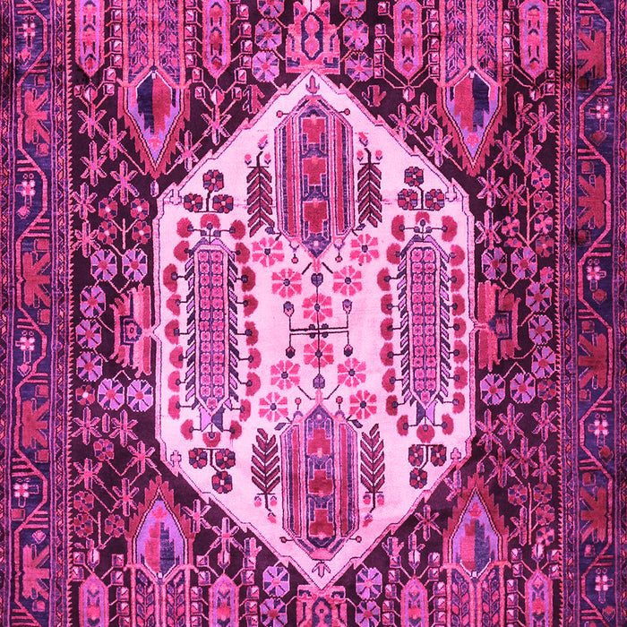 Machine Washable Persian Pink Traditional Rug, wshtr1398pnk