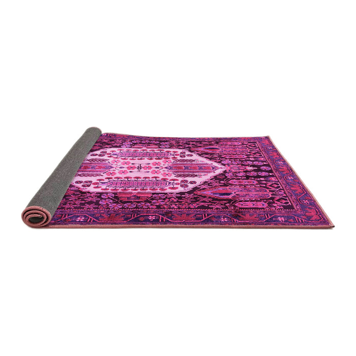 Sideview of Persian Pink Traditional Rug, tr1398pnk