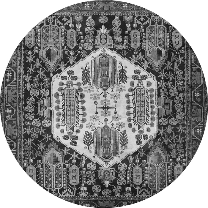 Square Persian Gray Traditional Rug, tr1398gry