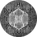 Square Persian Gray Traditional Rug, tr1398gry