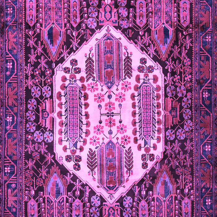 Machine Washable Persian Purple Traditional Area Rugs, wshtr1398pur