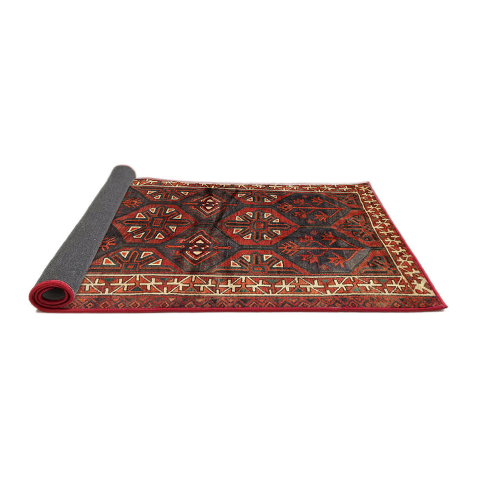 Sideview of Traditional Red Persian Rug, tr1399