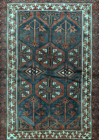 Persian Light Blue Traditional Rug, tr1399lblu