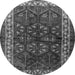 Square Persian Gray Traditional Rug, tr1399gry