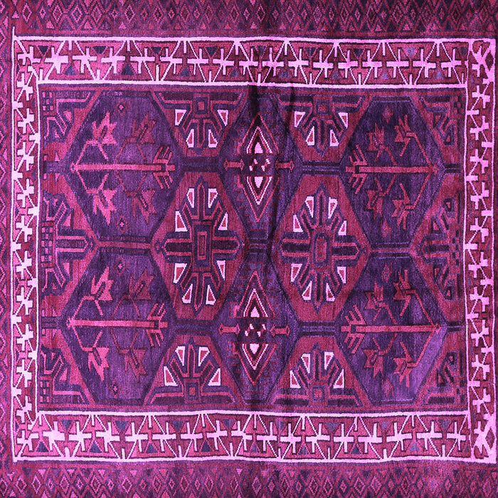 Square Persian Purple Traditional Rug, tr1399pur